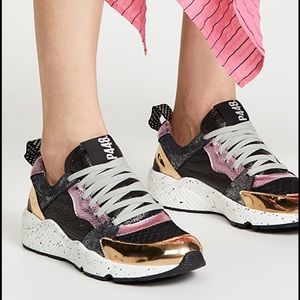 P448 Alex sneakers worn 2x pink gold size 39 EUC